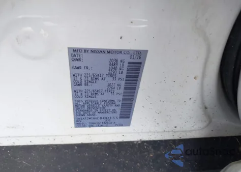 2016 Nissan Rogue Sv from USA, damaged, VIN 5N1AT2MT6GC800155